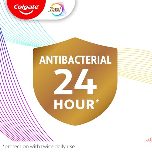 Colgate Total Mouthwash, Alcohol Free Mouthwash, Peppermint, 16.9 Ounce, 3 Pack