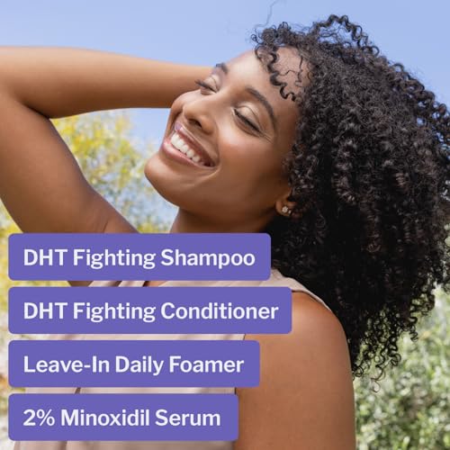 Shapiro MD Hair Growth Experts Women's Regrowth Kit Plus: Shampoo, Conditioner, 2% Minoxidil, Leave-In Foamer. Anti Hair Loss and Thinning Hair Solution for Women, 1 Month