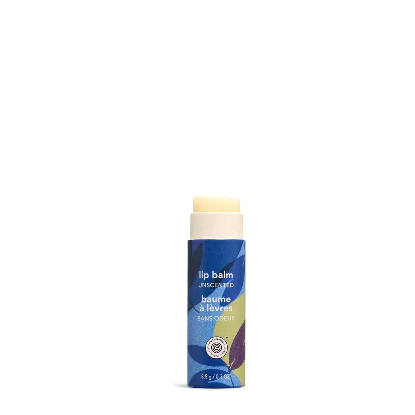 ATTITUDE Plastic-free Lip Balm, EWG Verified Plant- and Mineral-Based Ingredients, Vegan and Cruelty-free Personal Care Products, Unscented, 0.3 Oz (Pack of 2)