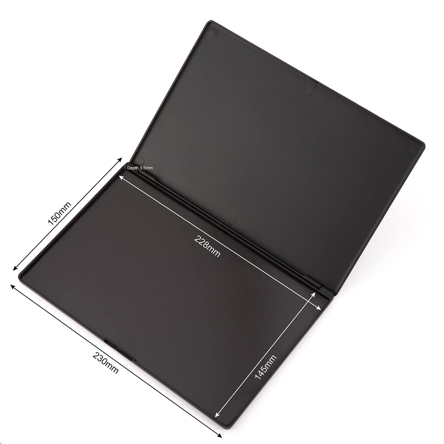 Large Empty Magnetic Plastic Eyeshadow Makeup Palette with 15Pcs Adhesive Empty Palette Metal Stickers for Eyeshadow Lipstick Blush Powder