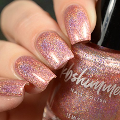 KBShimmer Stop And Smell The Rosé Nail Polish- 0.5 oz Full Sized Bottle