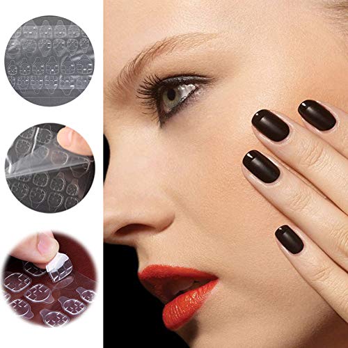 Nail Adhesive Tabs, 20 Sheets (480pcs), Transparent, Waterproof, Variety Pack, Press-On Nail Adhesive Tabs