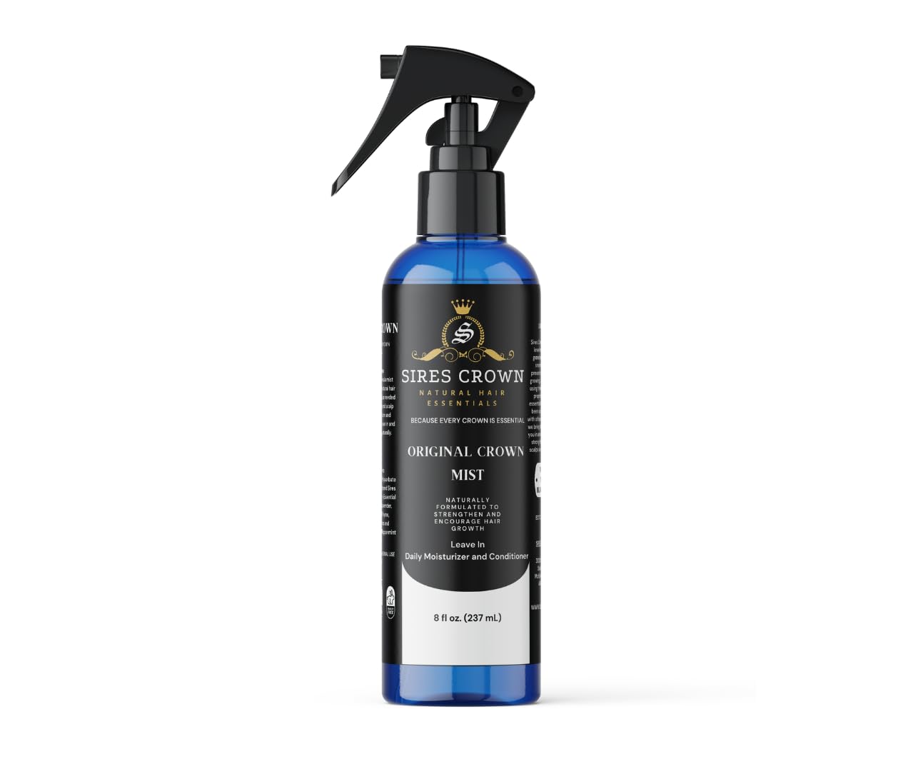 Original Crown Conditioning Mist | Daily Hydrating Mist, Soothes Itch & Dry Scalp | Rose Water Leave In Conditioner - 8oz
