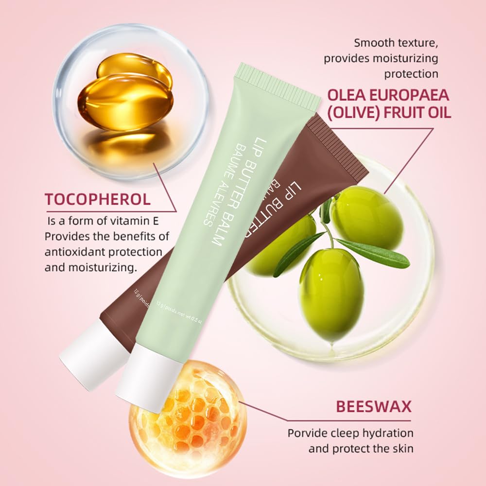 1Pcs Tinted Lip Balm Serum Makeup, Squeeze Hydrating Tint Lips Balms Serum Cosmetic, Women Care Glossy Nourishing Plumping Lip Stain Gloss Lipstick, Suitable for dry lips, Long-Lasting Color 02
