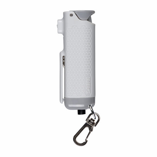SABRE Safe Escape 3-In-1 Pepper Gel With Window Breaker Seat Belt Cutter, Maximum Strength Pepper Spray, Snap Clip Keychain for Easy Carry & Fast Access, Easy to Use Fast Flip Top Safety, 0.54 fl oz