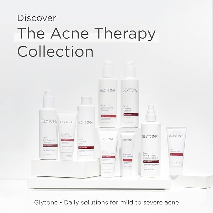 Glytone Acne BPO Treatment Gel - 5% Benzoyl Peroxide Spot Acne Treatment for Face - Cystic Breakout and Scar Medication - Non-Comedogenic Time-released Formula for Oily, Blemish-Prone Skin - 2 fl oz