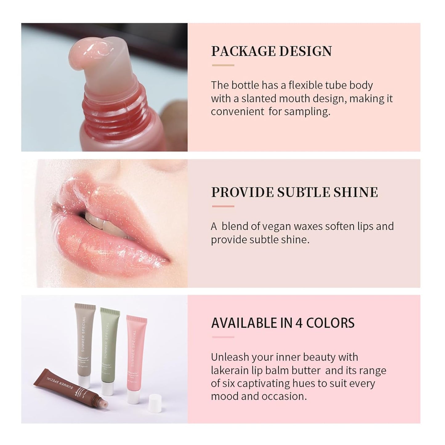 Summer Special Lip Butter Balm - Ultra-Hydrating, Nourishing Lip Care with Natural Ingredients, Shea Butter & Olive Butter, Soothes & Softens Dry Lips (#2 Mint, 0.5 Fl Oz (Pack of 1))