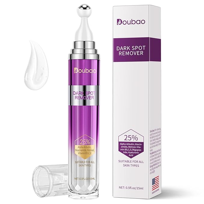 Dark Spot Remover for Face and Body, Dark Spot Corrector for Melasma, Sun Spots, Age Spots and Acne Scars, Correcting Glow Serum with Retinol and Licorice Extract, 0.5 fl oz