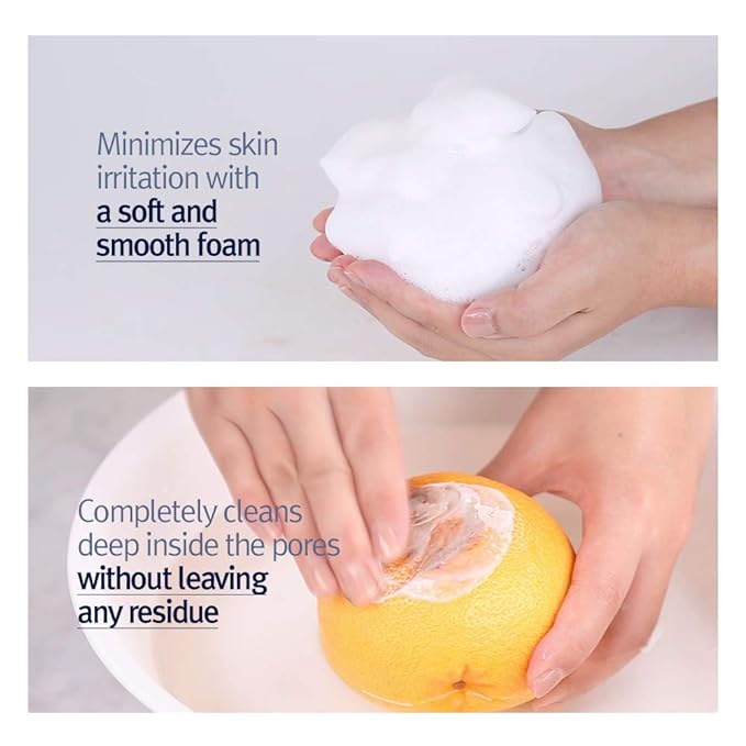 PYUNKANG YUL Cleansing Foam - Korean Facial Wash for All Skin Types - Zero-irritation Face Washer extracted from Coconut - Moisturized Skin & Creating Moisture Barrier after Cleansing - 5.1 Fl. Oz