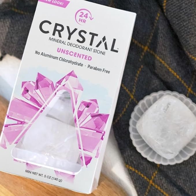 Crystal Deodorants Crystl Body,Rock Deod, 2 pk