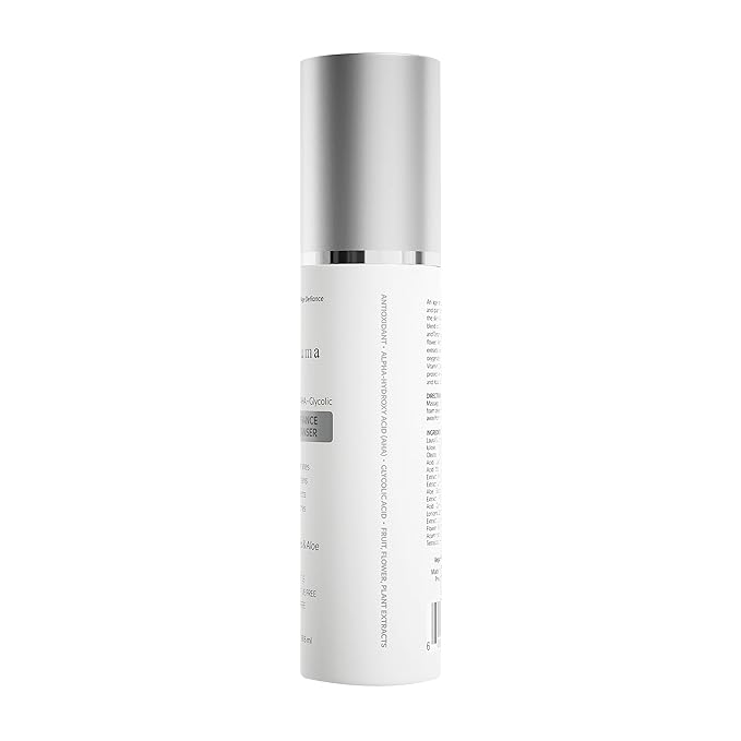 Pneuma Age-Defiance Gel Cleanser with Antioxidant | AHA | Glycolic | Oxygenate, Exfoliate, Protect and Soothes Skin | Gentle Face Cleanser Gel | Green Tea and Aloe