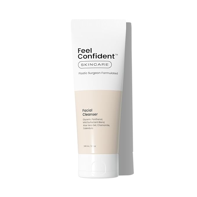 Facial Cleanser - Gender-Neutral, Formulated with Gentle Surfactants, Humectants, Calming Chamomile and Calendula, 8 oz / 240 mL