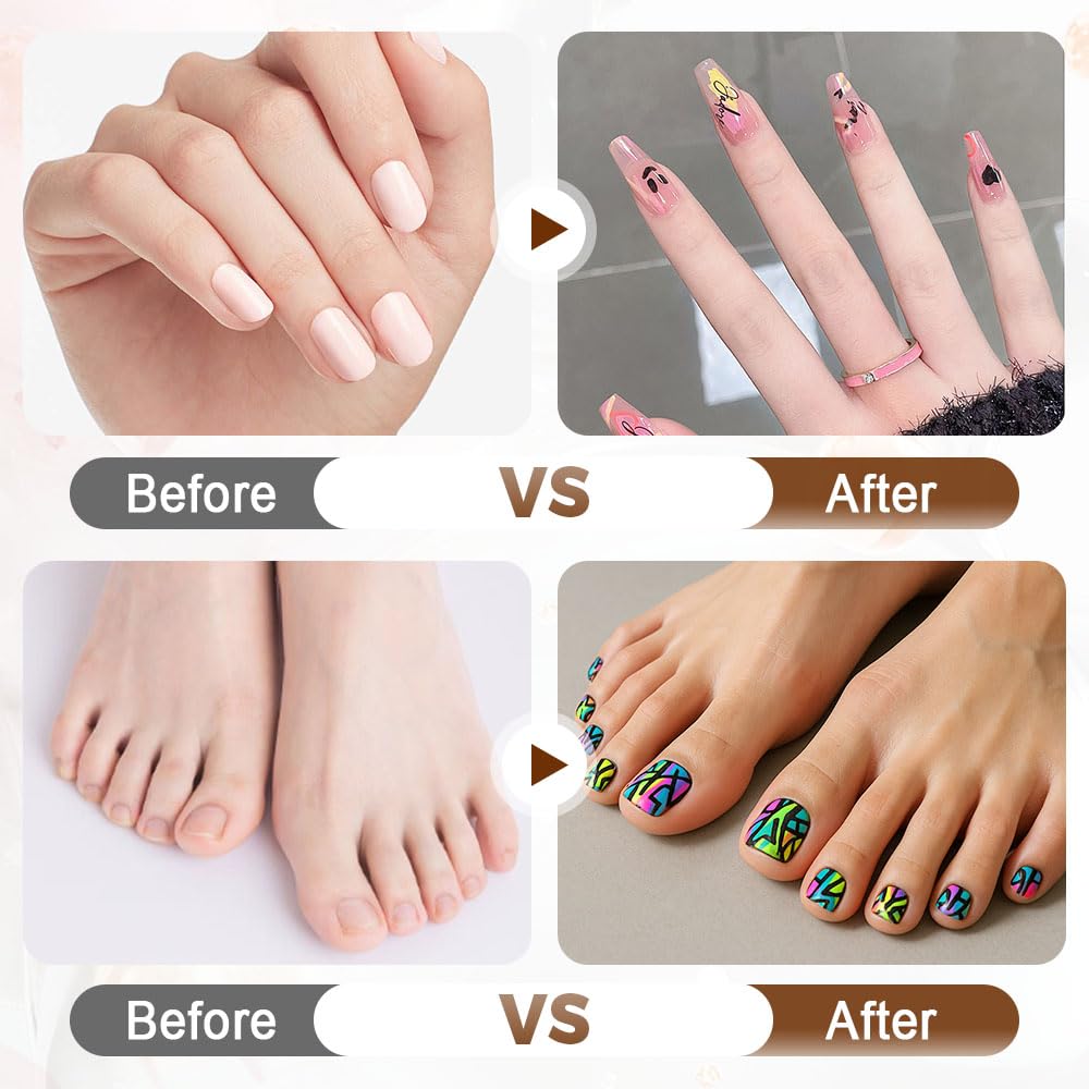 12 Colors Nail Art Pens Set, 3D Nail Art Markers Doodle Pen for Kids Adults, Nail Art Tools for Polishing Dotting Painting Liner DIY (1 set)