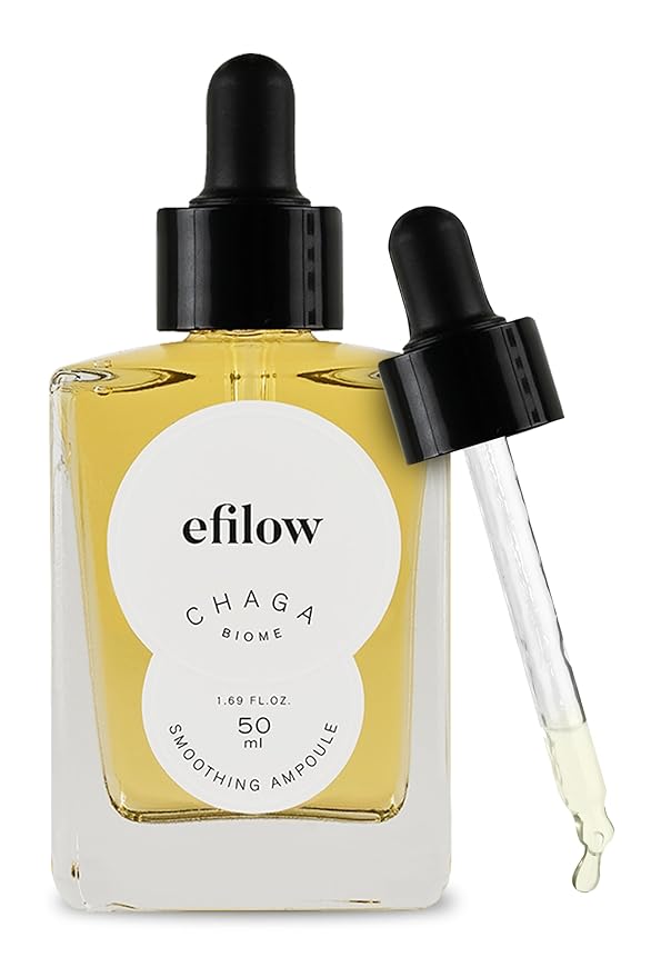 Chaga Mushroom Biome Smoothing Ampoule | Skin-Nourishing Face Serum for Glowing Skin |Skin-Repairing Korean Serum for Smoother Skin Texture| Strengthening Night Repair Serum (1.69 Fl Oz)