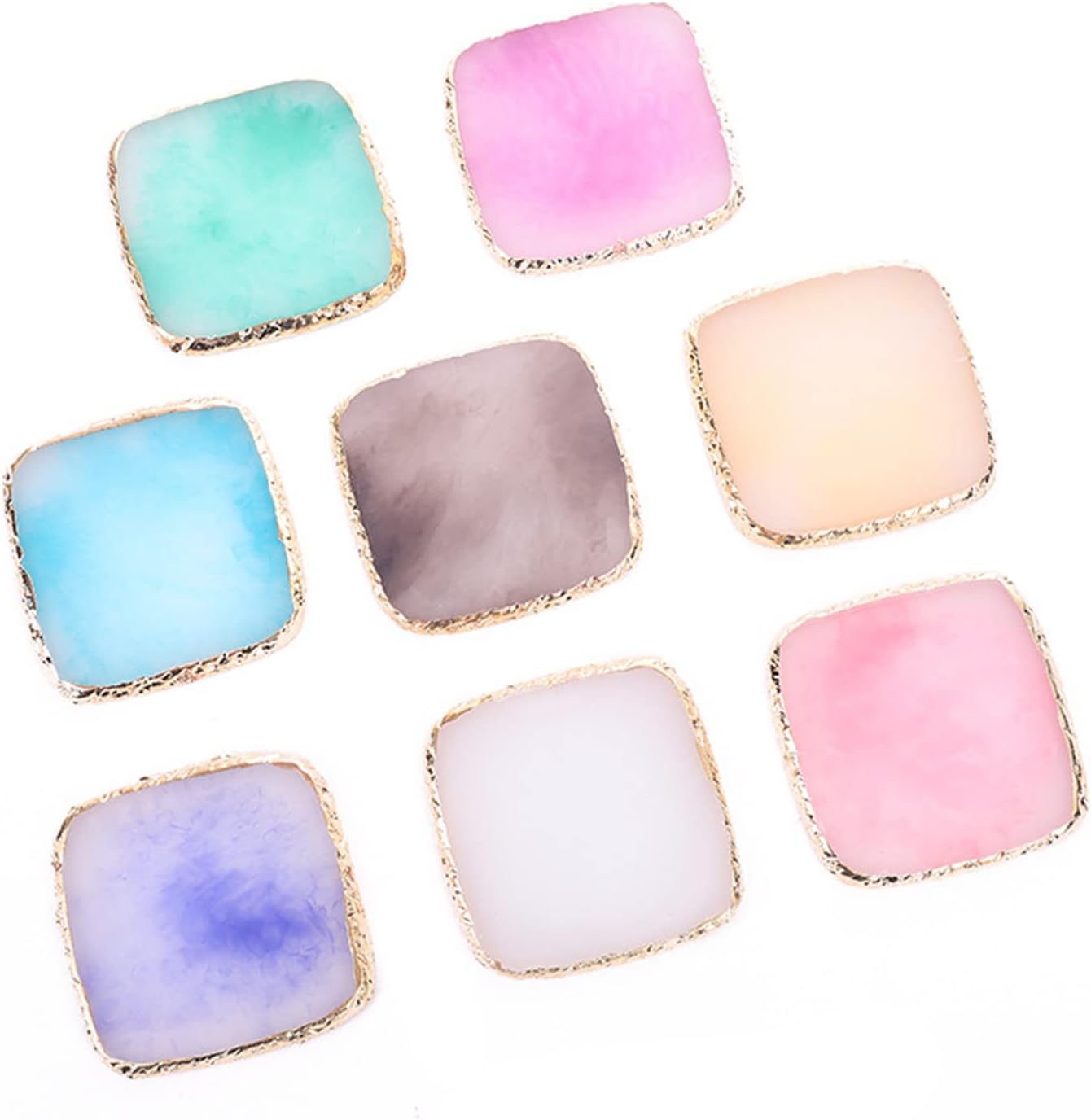 1 Piece Nail Art Palette Nail Polish Palette Mixing Palette Makeup Plate Nail Plates for Nail Art Nail Tip Holder Nail Art Display (Grey Square)