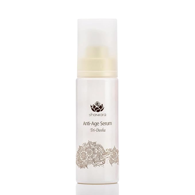 Shankara Ageless Vitamin C Serum with Gotu Kola for Hydrated, Younger-Looking Skin – Herbal Neck and Face Serum for Dark Spots, Fine Lines, Wrinkles – Cruelty-Free, Fragrance-Free (30ml)