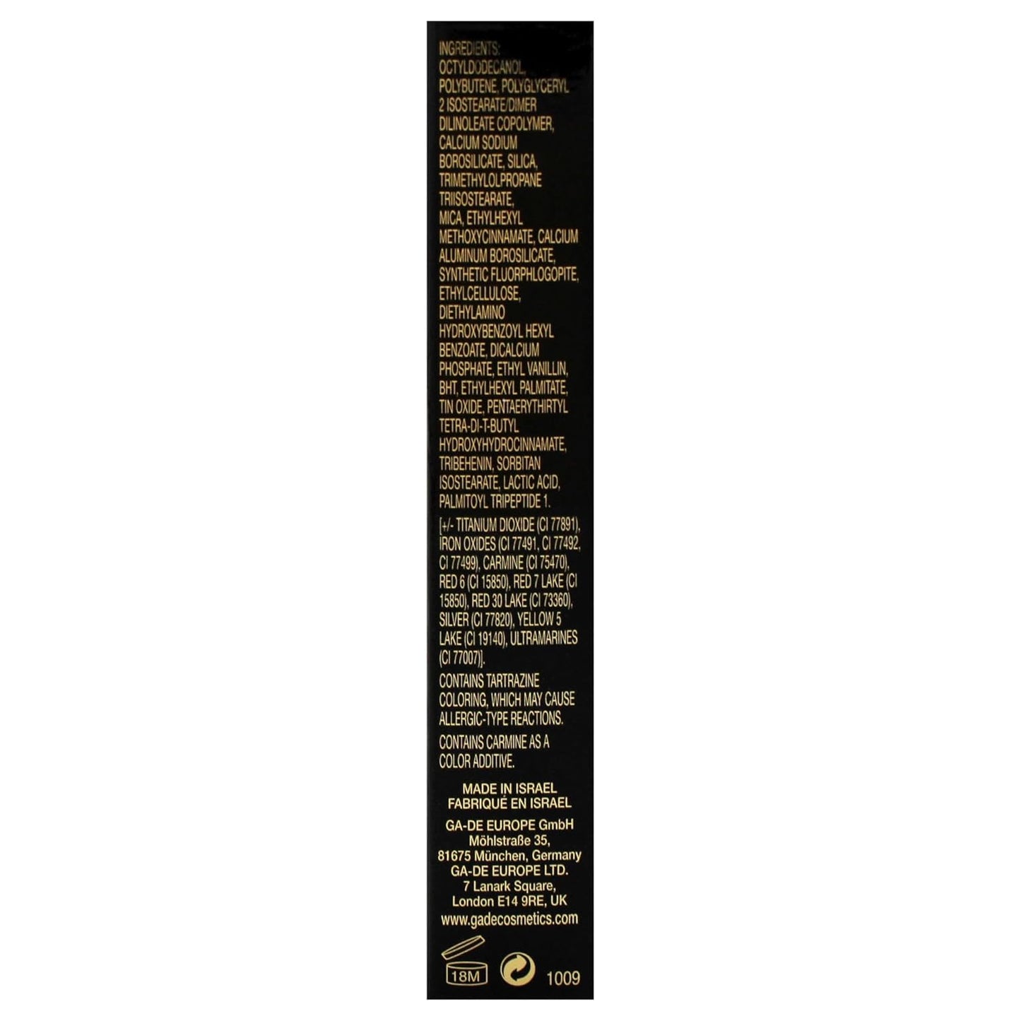 GA-DE Crystal Lights Lip Gloss, 800 - Enriched with Light-Reflecting Crystal Pearls - Smooth Silky, Rich Color - Moisturizes and Adds Shine - 0.2 oz