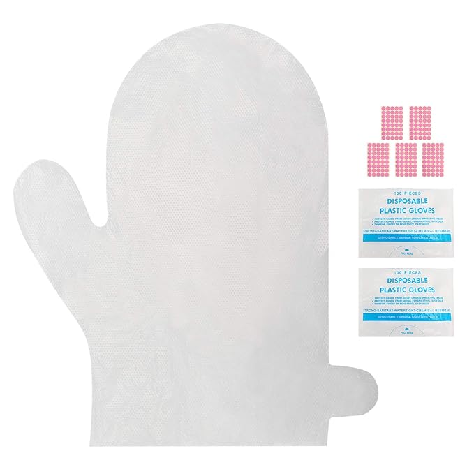 Segbeauty 200pcs Larger & Thicker Paraffin Hand Liners, Paraffin Wax for Hands, Moisturizing Glove Hand Cover Plastic Pedicure Bags SPA Mitt for Paraffin Wax Machine Thermal Hot Wax thera-py