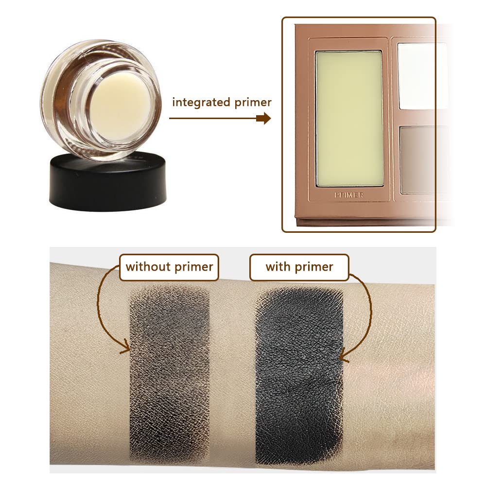Eye Makeup Eyeshadow Palette with eye shadow primers black white highlighter Matte Shimmer Pallet 12 Natural Nude Colors Make Up Gift Kit