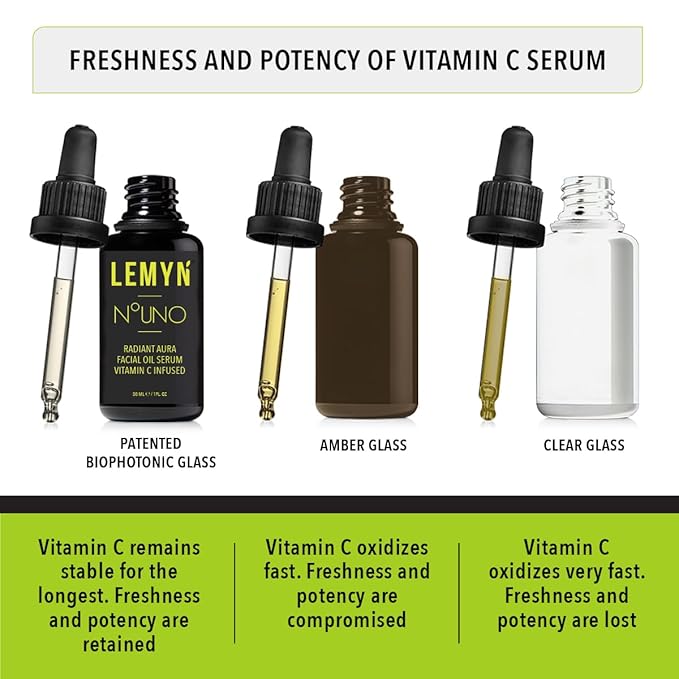 Hydrate & Glow Face Oil - Vitamin C & E Serum | Freshly Made & 100% Natural | Boosted Hydration & Enhanced Elasticity & Firmness - Handcrafted in Santa Barbara, CA