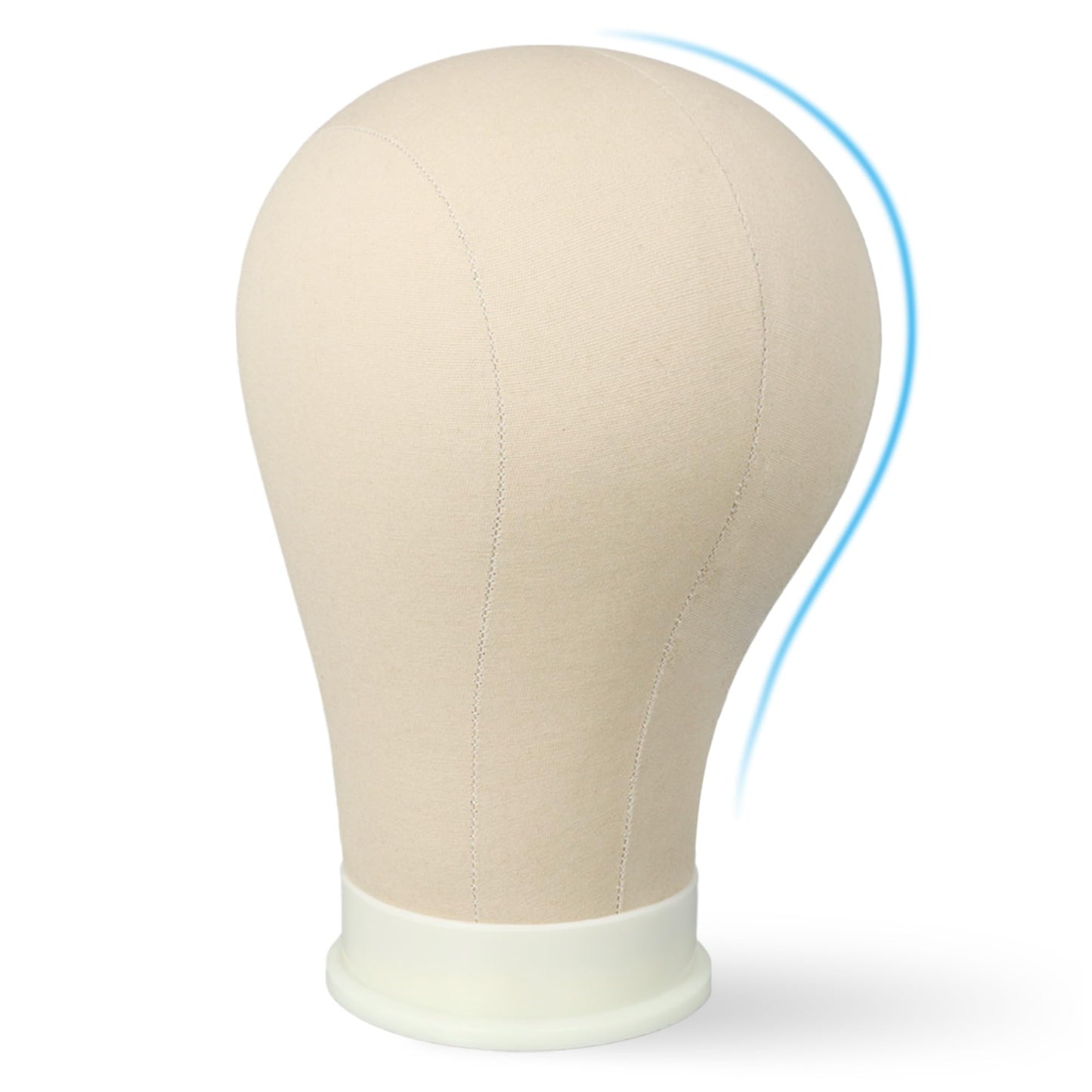 ZQIAN BEAUTY 22 Inch Wig Head for Wig, Canvas Mannequin Head with Mount Hole, Manikin Head for Wig Making, Styling and Display, Head Contour More Realistic