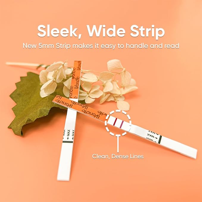 Wondfo Pregnancy Test Strips - HCG Detection 25 MIU/ml, Home Test of Reliable Result - 25 Count