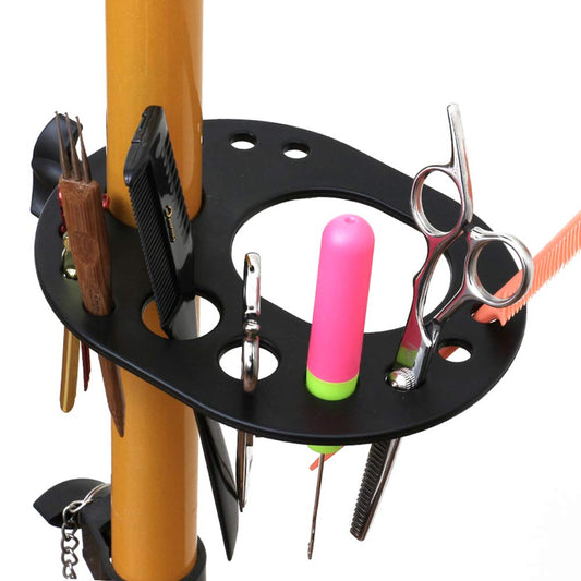 AliLeader Wig Tray for Tripod Caddy & Wig Stand - Adjustable Multifunctional Tray for Hairdressing (Black)