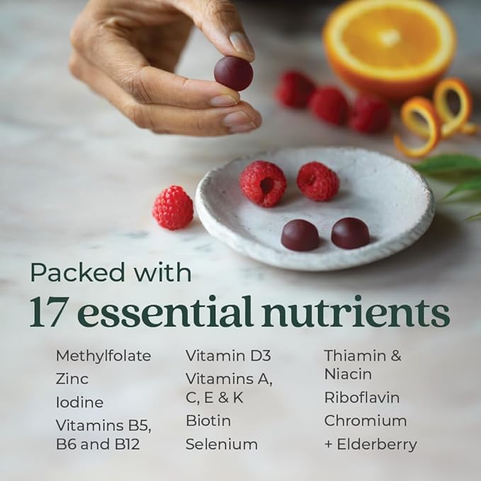 New Chapter Women’s Multivitamin Gummies - 66% Less Sugar, Women’s Gummy Vitamins with Vitamin C, D3 & Zinc, Non-GMO, Gluten Free, Berry-Citrus, 75ct