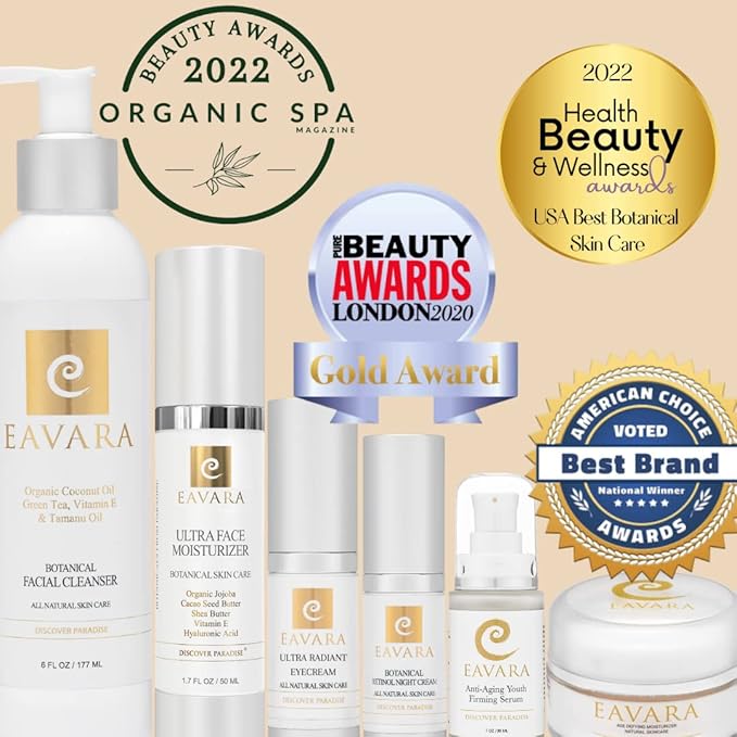 Anti Aging Face Moisturizer Cream, Natural Organic Firming Facial Lotion with Hyaluronic Acid, Shea Butter, Jojoba, Rosehip, and Kukui Oils, For Women And Men, Helps Reduce Wrinkles