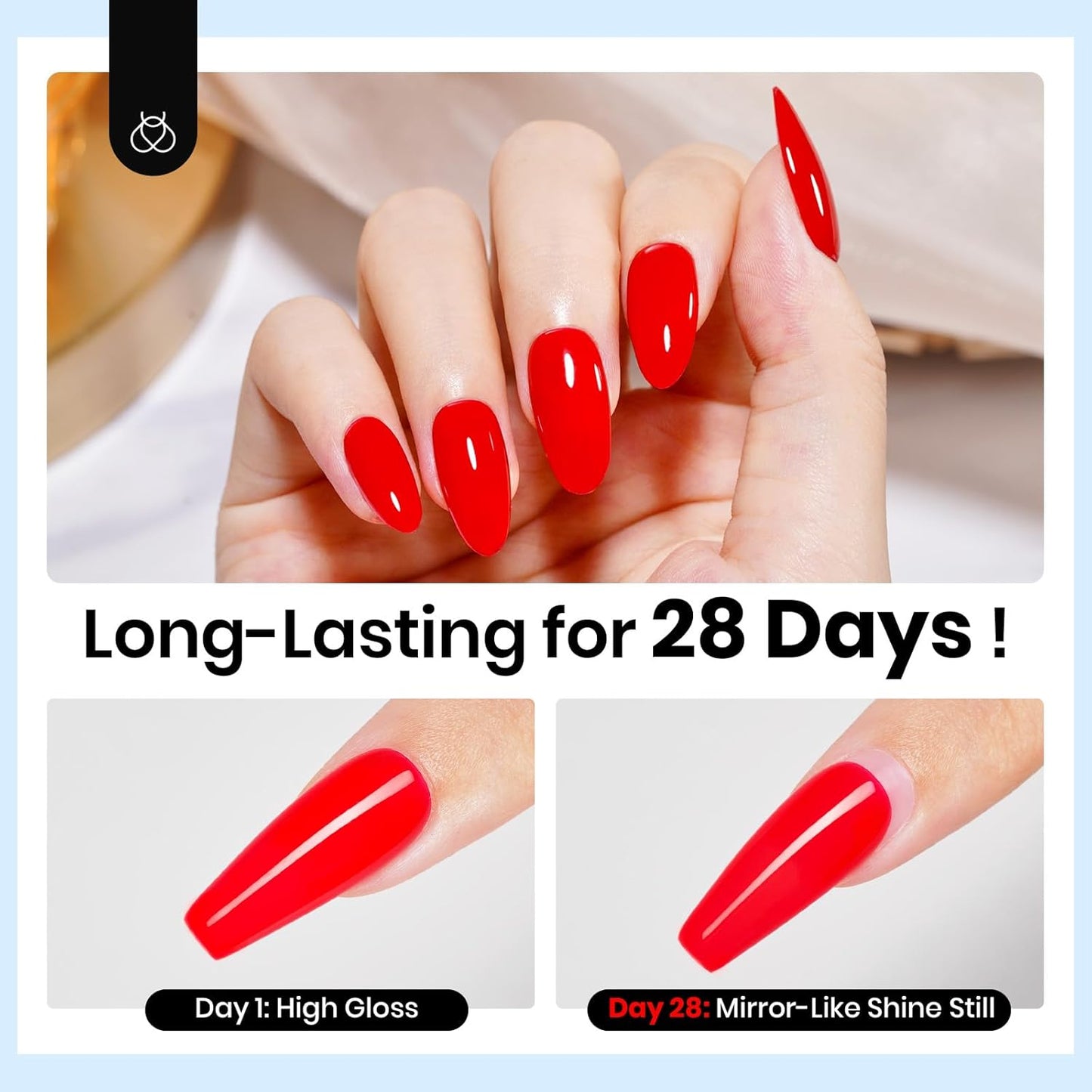 Beetles No Wipe Gel Top Coat, 15ml Top Coat Gel Nail Polish Clear Color Shine Finish and Long Lasting, Soak Off U v Nail Lamp Gift for Girls