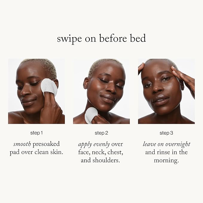 goop Beauty 15% Glycolic Acid Exfoliating Pads | Inspired by a Professional Chemical Peel | Refines & Retexturizes for Glowing Skin | Paraben and Silicone Free | 4 pack