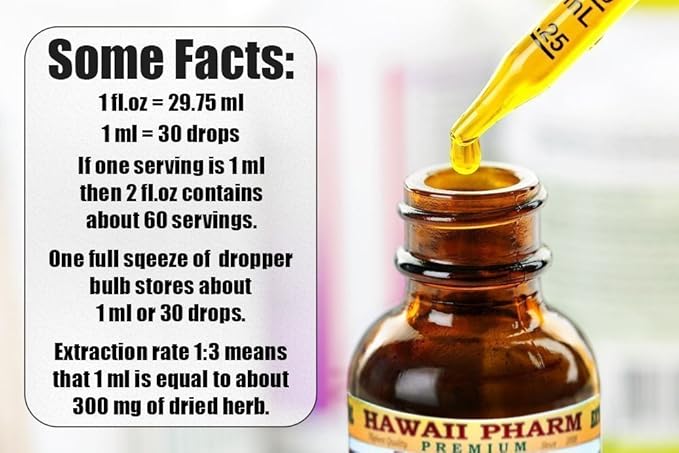 Dandelion Alcohol-Free Liquid Extract, Organic Dandelion (Taraxacum Officinale) Dried Leaf Glycerite Hawaii Pharm Natural Herbal Supplement 4 oz