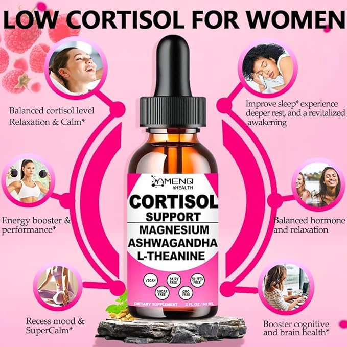Methylfolate Supplement and Cortiosl Health Bundle, Non GMO, Sugar Free