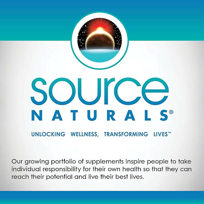 Source Naturals Vitamin B-1 Thiamin 500mg - High Potency, 100% Pure - 50 Tablets