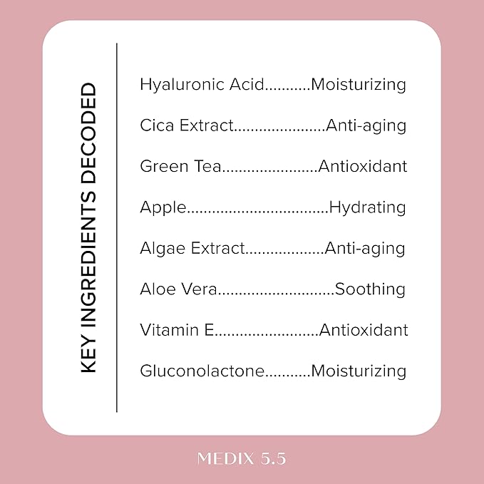 MEDIX 3% Concentrated Hyaluronic Acid Hydrating Gel Body Booster Dry Skin Moisturizer, Anti Aging Skin Care Booster For Restoring Skin Barrier, Wrinkles, Age Spots, & Fine Lines, 1.7 Fl Oz