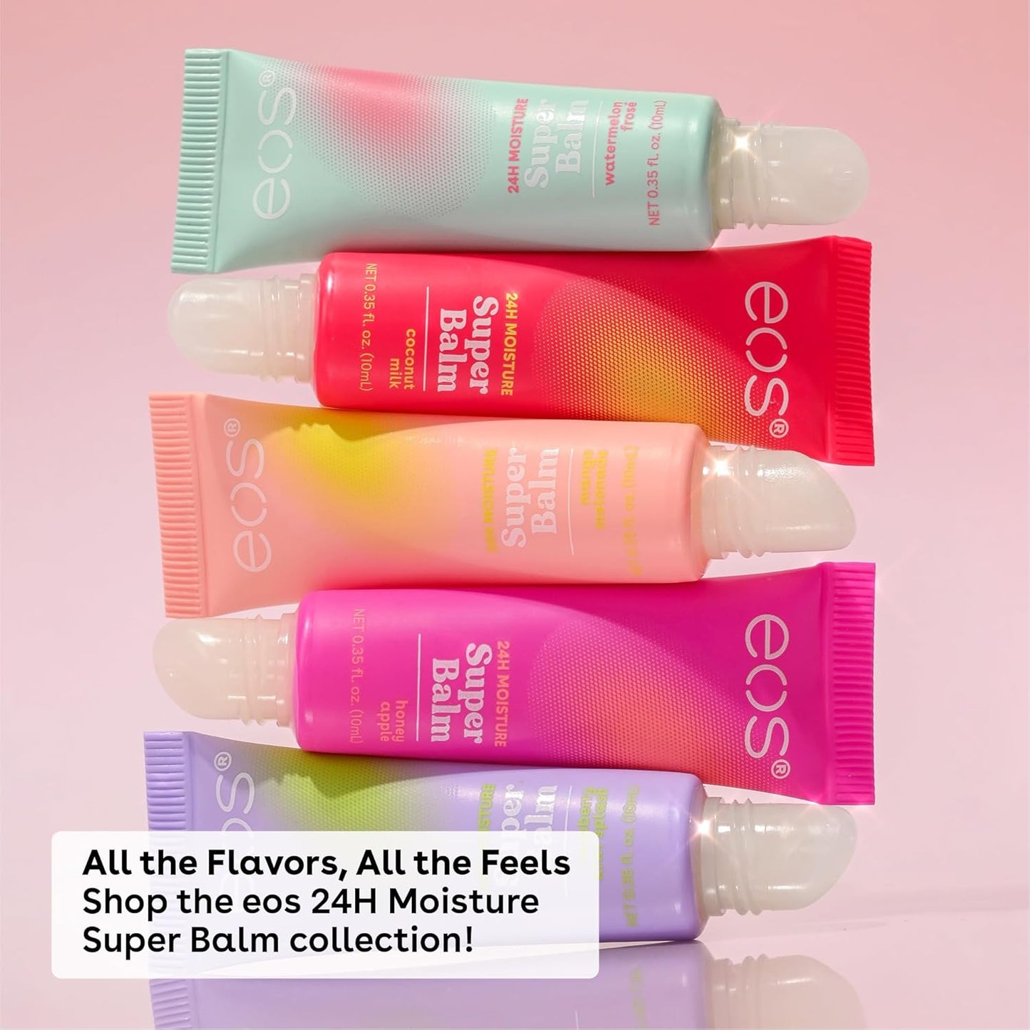 eos 24H Moisture Super Balm - Birthday Cake, Day or Night Lip Treatment, Made for Sensitive Skin, Lip Balms & Moisturizers, 0.35 fl oz, 2-Pack