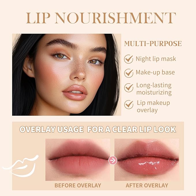 Lip Balm, Lip Butter Balm for Hydration Shine, Mini Neutrals Lip Care Prouct, Moisturizing Tinted Butter Lip Balm Gloss Hydrating Lip Oil for Women (#Cake)