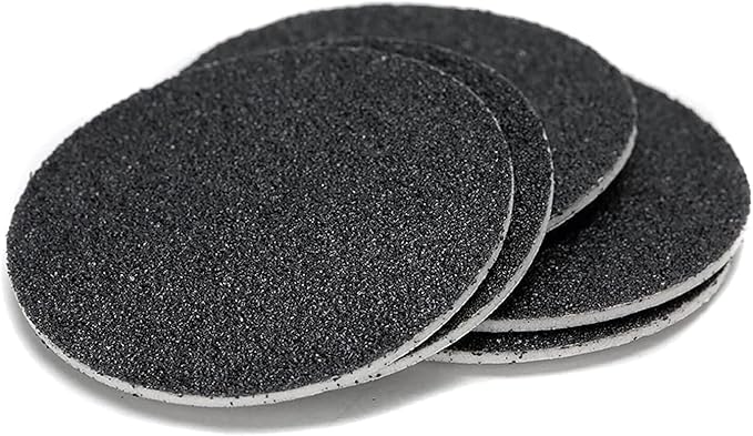 120pcs Replaceable Sandpaper Refill Discs for Electric Foot File Callus Remover Dead Skin Removal (60pcs Rough 60 Grit, 60pcs Smooth 100 Grit)