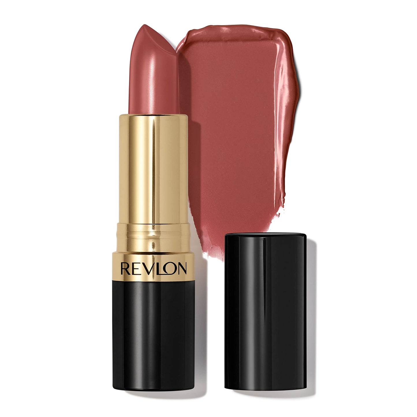 Revlon Lipstick, Super Lustrous Lipstick, Creamy Formula For Soft, Fuller-Looking Lips, Moisturized Feel in Nudes & Browns, Rose Velvet (130) 0.15 oz