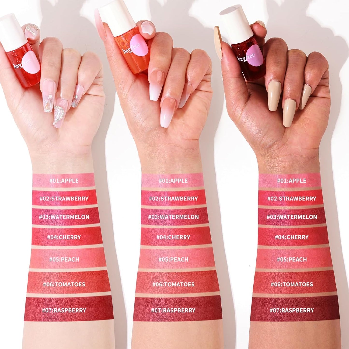 Lip Tint Stain Set, Korean Water Tint Lightweight Non-sticky, Waterproof Long Lasting Liquid Blush & Lip Stain, Transfer-Proof, Matte Finish Lip Color Makeup (made into jam)