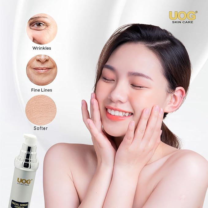 UOG (United One) Face Serum Complex – Hydrating & Firming Face Serum| Lifts, Tightens & Improves Skin Texture | Reduces Fine Lines & Wrinkles for Neck & Jawline | 50ml/1.7oz