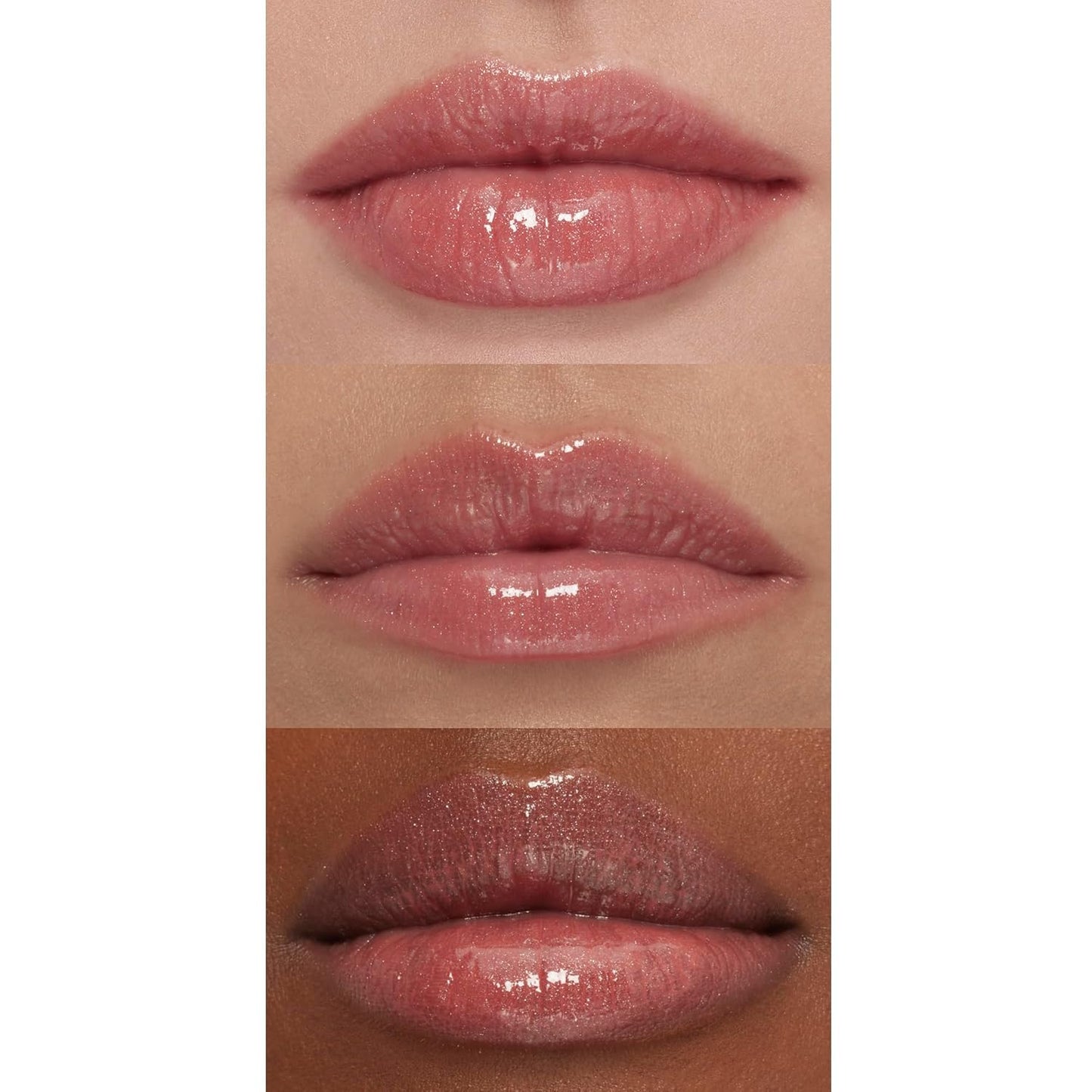 e.l.f. Lip Plumping Gloss, High-Shine Sheer Color, Hydrates & Creates Fuller Lips With Vitamin E, Vegan & Cruelty-Free, Mauve Lady, 0.1 Fl Oz