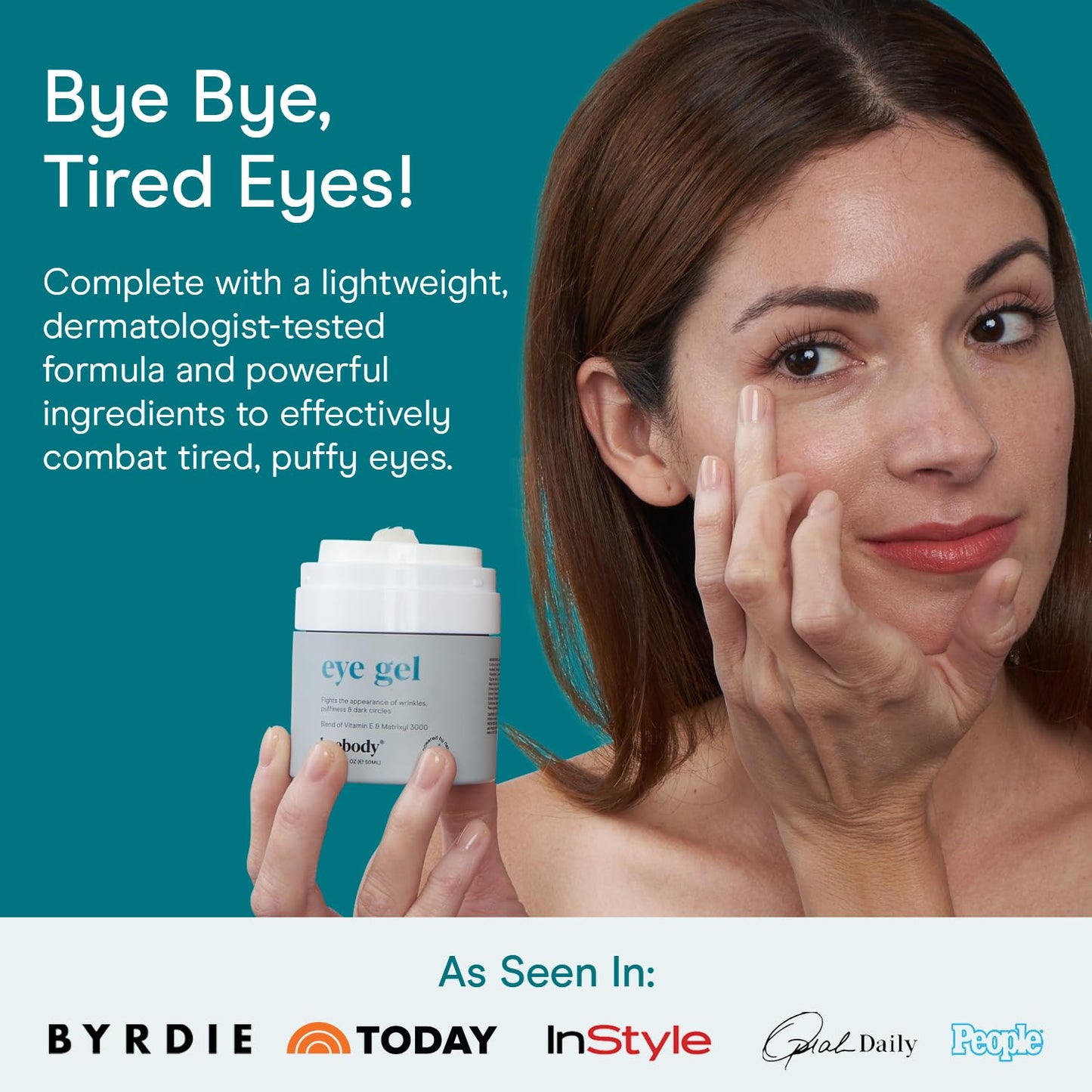Baebody Eye Gel - Advanced Cooling Under Eye Cream For Dark Circles and Puffiness - Anti Aging and Hydrating - Beauty Gifts for Women (50 ml/1.7 fl oz)