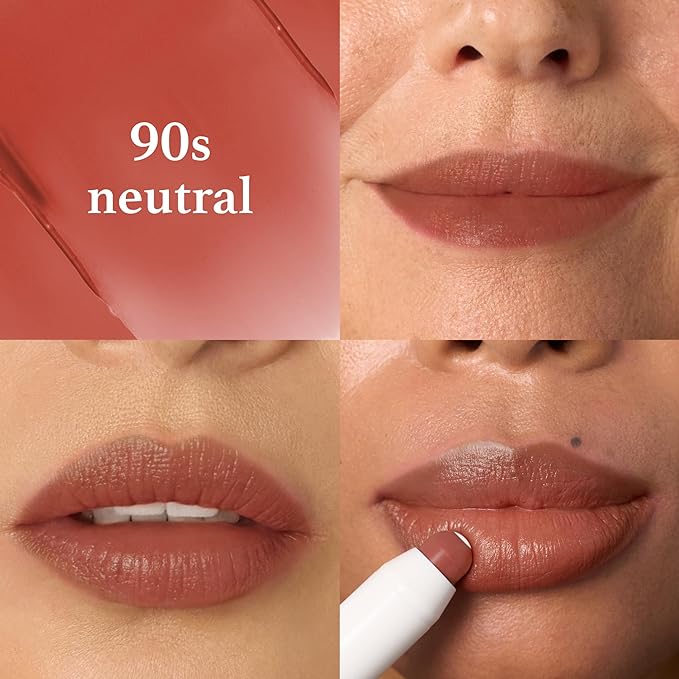 Julep It's Balm Tint of Color Lip Balm Trio - Vintage Mauve, 90s Neutral, Canyon Rose | Hydrating Lip Color with Vitamin E Core | Natural Gloss Finish | Vegan & Cruelty-Free