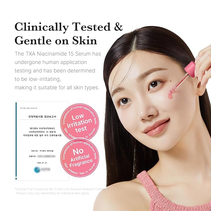 medicube TXA+Niacinamide 15% Glow Facial Serum for After Spot Care | All-in-One Daily Korean Skincare | Uneven Skin Tone, Texture, and Hydration Care | High-Potency Tranexamic Acid 5% | 1.01 fl.oz