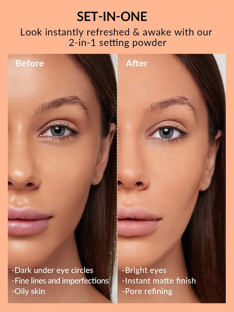 SHEGLAM Insta-Ready Face Powder Loose Under Eye Setting Powder - Natural Linen