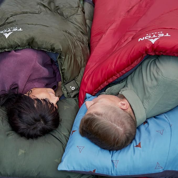 Teton Celsius XXL Sleeping Bag, Cold Weather Sleeping Bags for Adults and Kids, Camping Made Easy and Warm. Compression Sack Included, 35F, 25F, 0F, 20F Degree