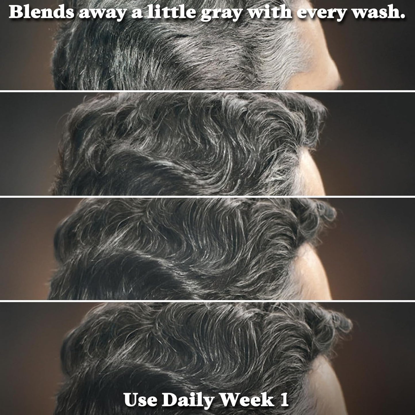 Just for Men Control GX Grey Reducing Beard Wash Shampoo with Keratin, Gradually Colors Mustache and Beard, Leaves Facial Hair Thicker Softer and Fuller, 4 Fl Oz - Pack of 3 (Packaging May Vary)