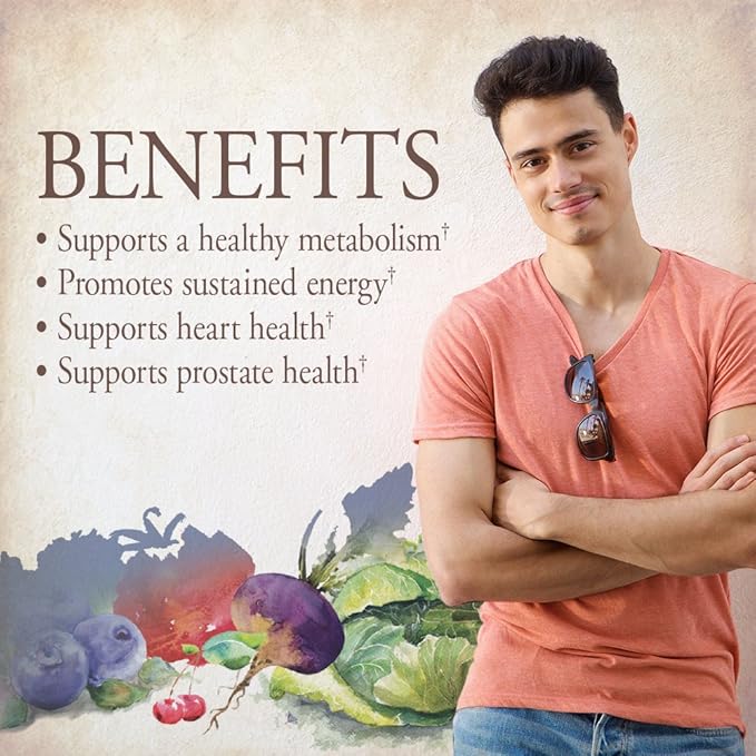 Garden of Life Organics Vitamins for Women 40+ - 60 Tablets & Organics Multivitamin for Men - Men's Once Daily Whole Food Vitamin Supplement Tablets, Vegan, 30 Count