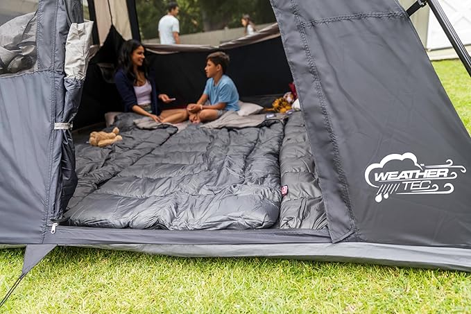 Coleman Instant Tent with 1-Minute Setup, 4/6/8/10 Person Tent with Pre-Attached Poles, Air Vent, & Carry Bag